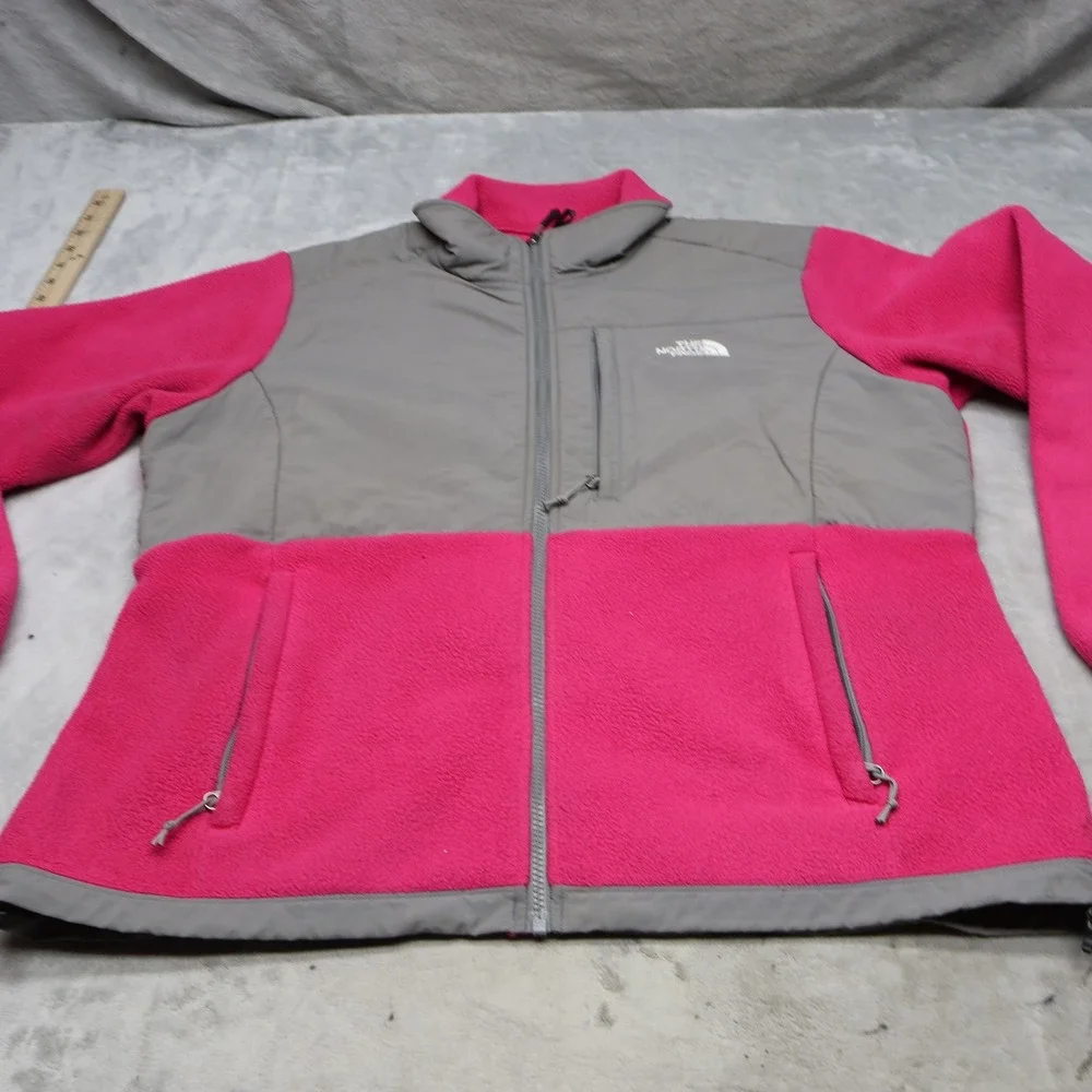North Face Jacket Womens XL Pink Denali Fleece Polartec Full Zip Outdoor Hking